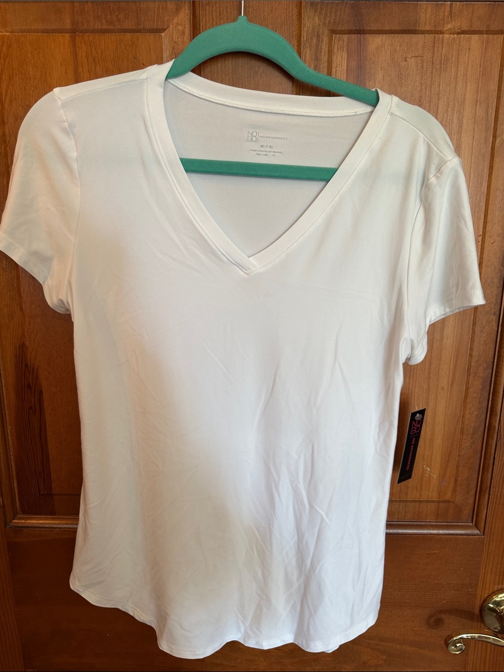 NOBO White V-Neck Short Sleeve Tee